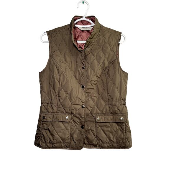 Eddie Bauer goose down quilted vest womens small gorpcore outdoor hiking casual - Picture 1 of 6